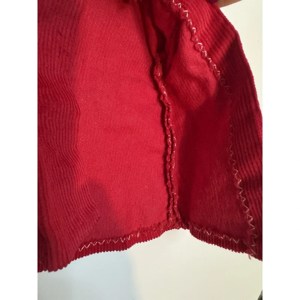 Vintage Red Corduroy Bolero Jacket - Barbie‎ Doll Clothes